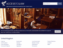 Tablet Screenshot of accesstolaw.com
